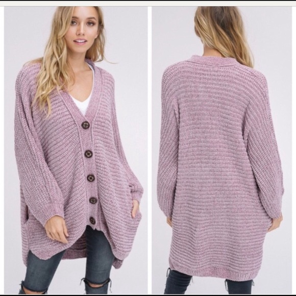 Super Soft Cardigan in Mauve ⚠️LAST ONE❗️⚠️ - Picture 2 of 3